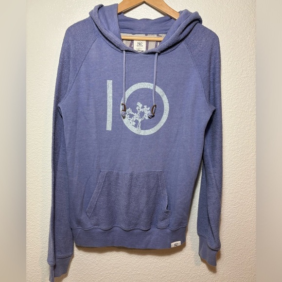 Tentree Hooded Sweatshirt Purple Size Small | Hoodie | Organic Cotton Blend | - Picture 1 of 7
